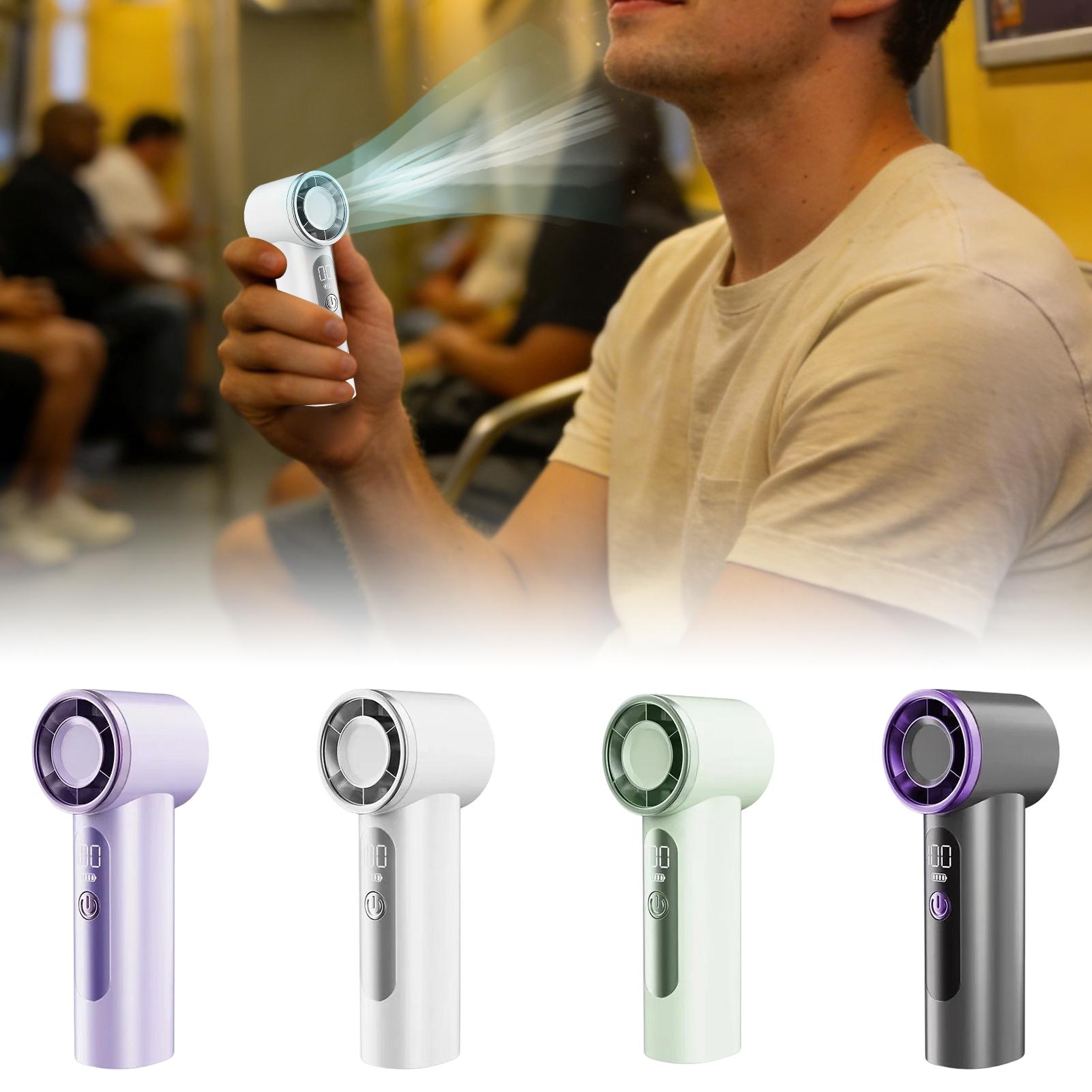 Home Or Office Use - USB oplaadbare mini-handventilator, draagbaar, stil koelapparaat