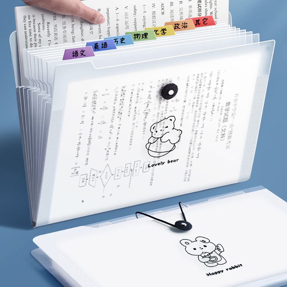File Cabinet Drawer - Cartoon Waterdichte A4 Bestand Map Grote