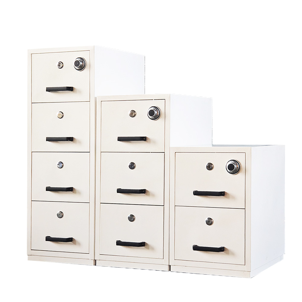 File Cabinet Drawer - Verticale kantoorarchiefkast met 2 laden, brandwerende