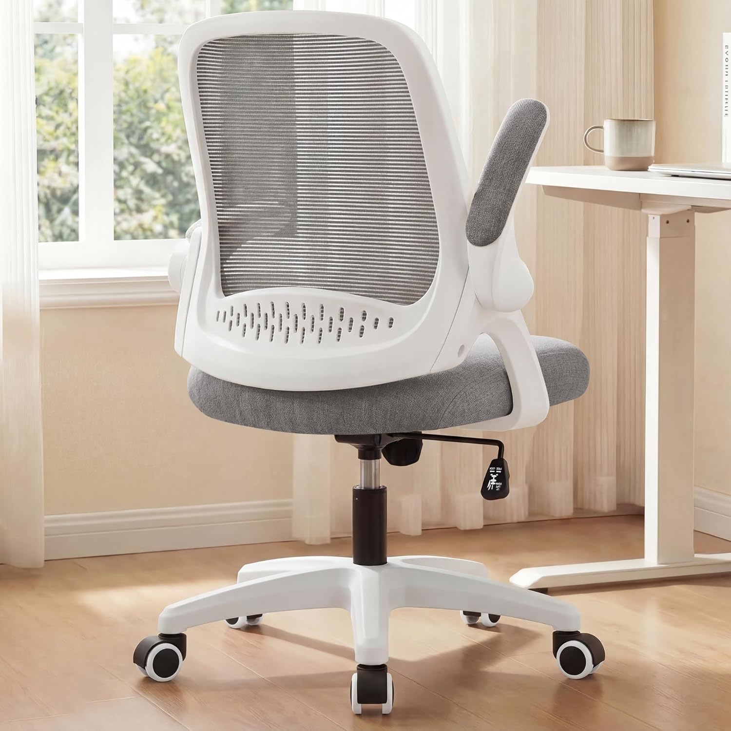 Home Office Desk - Ergonomische bureaustoel van mesh met lendensteun,