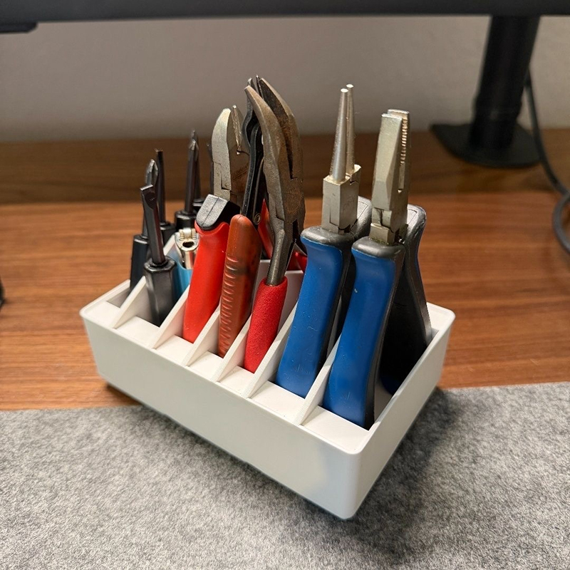 Home Office Desk With Drawers - Tangenorganisatorrek, 7 slots handgereedschaphouder voor werkbank,