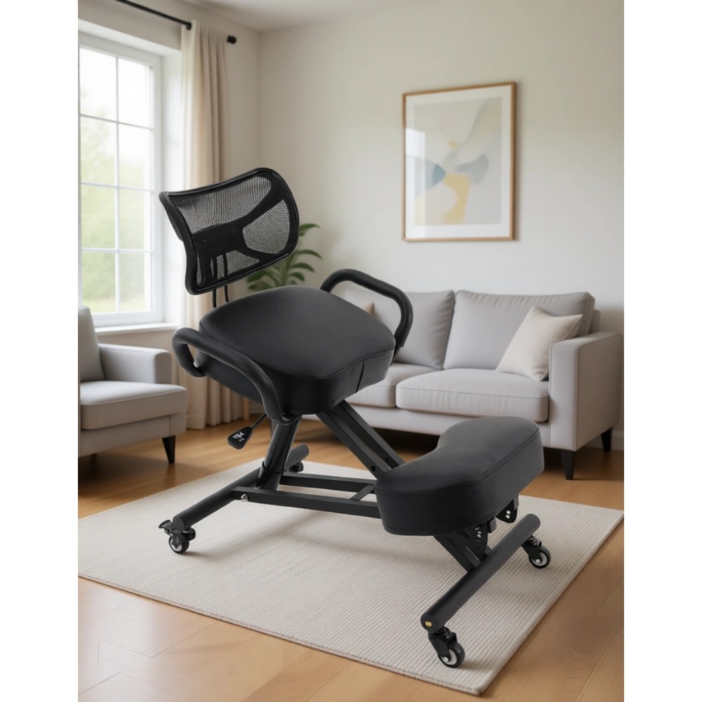Ergonomic Office Chair - Ergonomische knielstoel met rugsteun, in hoogte
