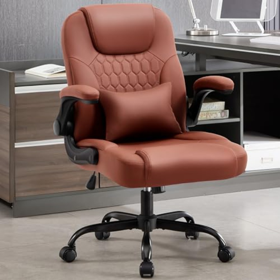 Ergonomic Office Chair - Executive bureaustoel PU, lederen bureaustoel met