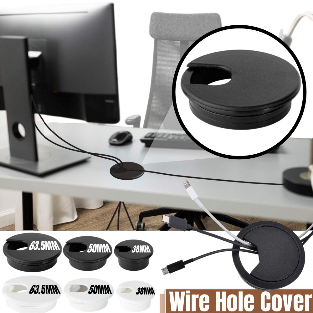 Home Office Desk Ideas - Plastic Draad Gat Cover 1.5/2/2.5 Inch