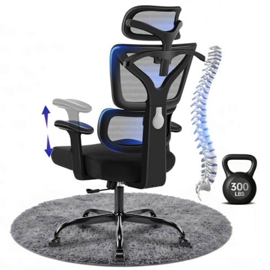 Ergonomic Office Chair - Ergonomische bureaustoel, computerstoel met hoge rugleuning