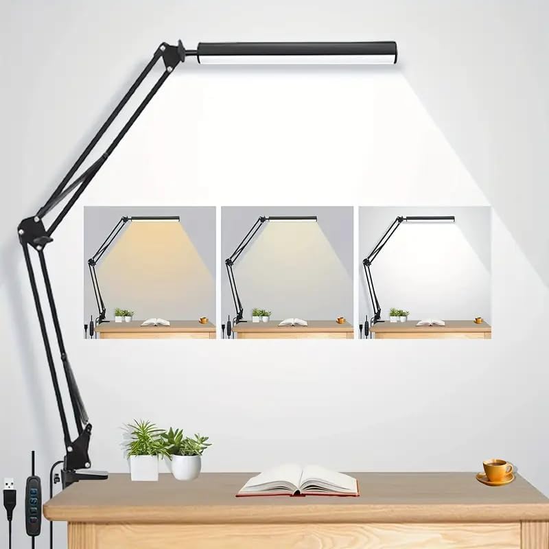 Home Office Desk - LED-bureaulamp voor thuis, lezen, studeren, verstelbare