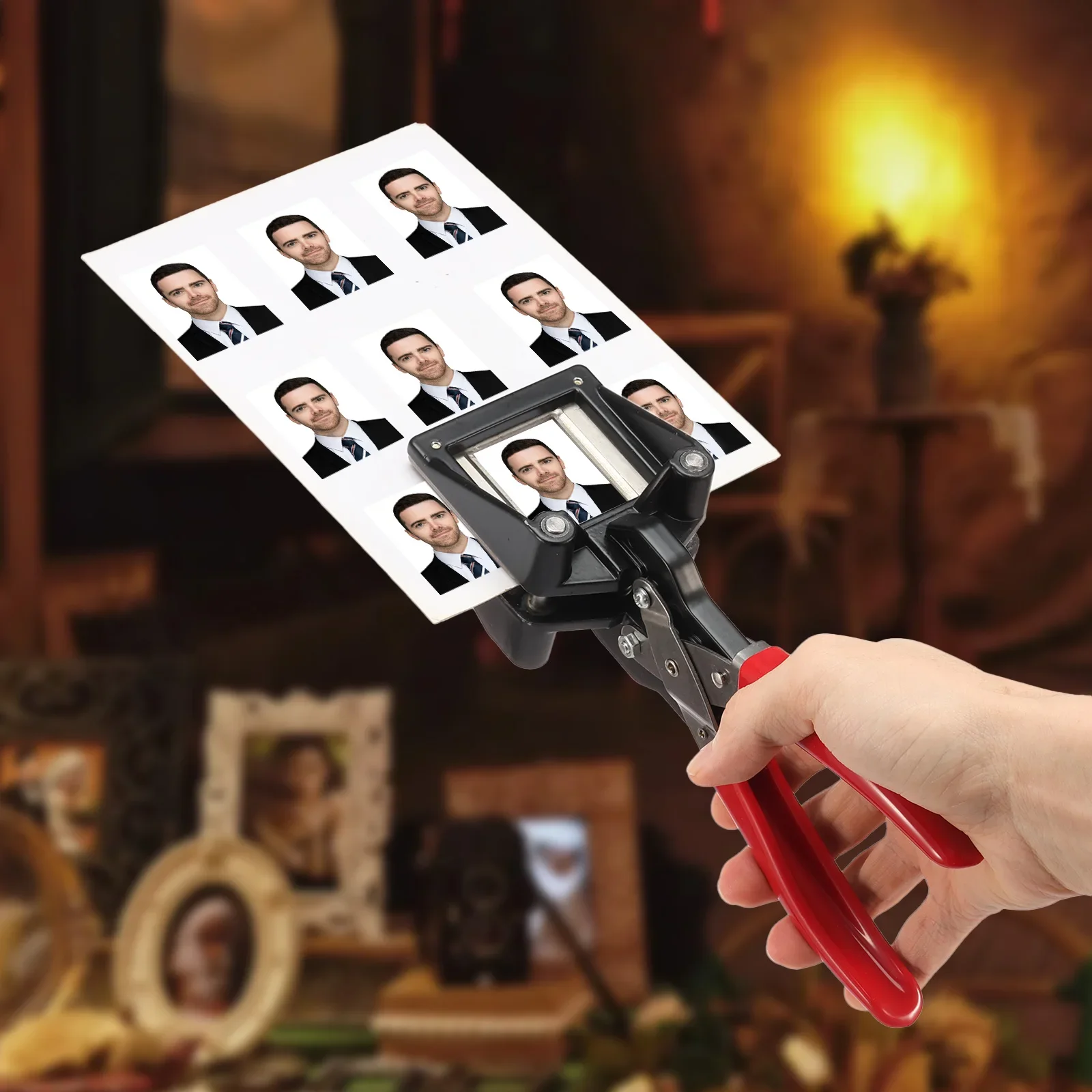 Home Office For Passport - Handheld pasfoto-snijder voor visitekaartjes, plastic en