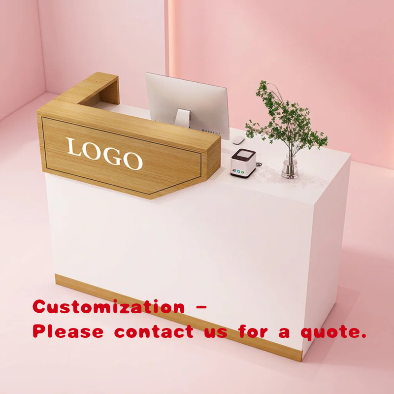 Home Office Desk Ideas - Op maat gemaakte houten hotelreceptie balie