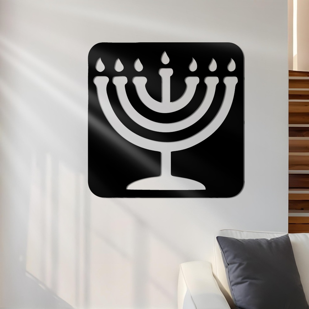 Home Office For - CIFBUY IJzeren Wanddecoratie Vintage Menorah Metalen