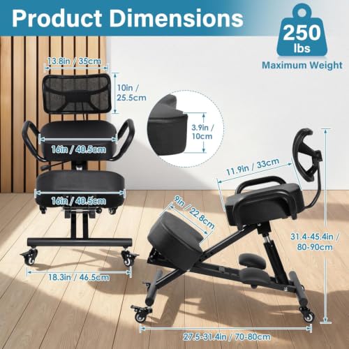 Kniestoel, ergonomische kniest - Ergonomic Office Chair recensie en prijs