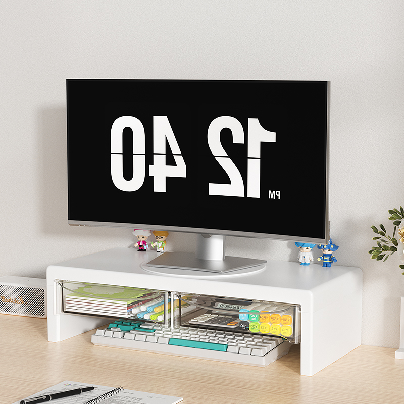 2-laags monitorstandaard, kuns - Home Office Desk With Drawers recensie en prijs