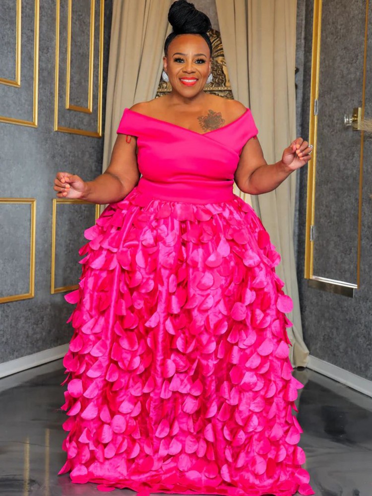 XL-5XL Plus Size Elegante Maxi - Home Office Makeover recensie en prijs