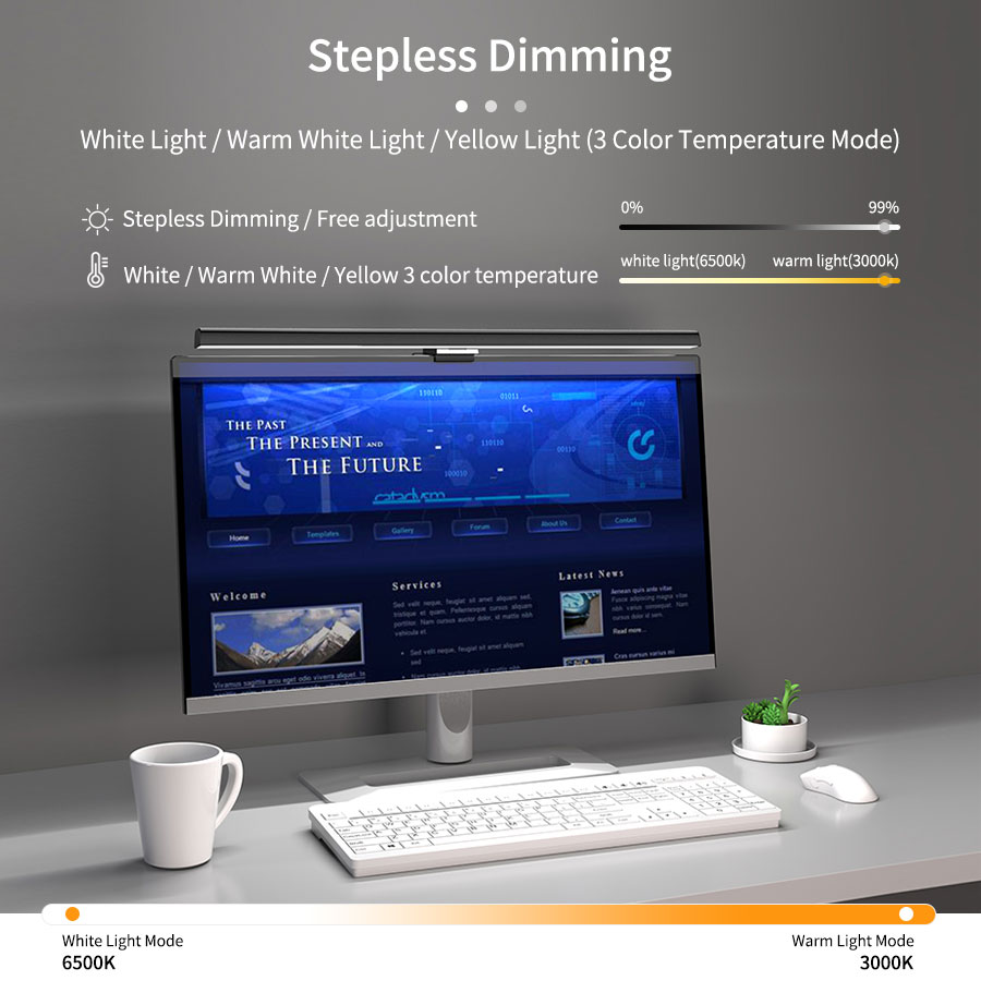 50cm LED Monitor Lichtbalk Sch - Home Office Desk Ideas recensie en prijs
