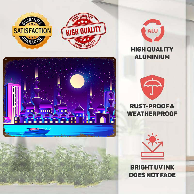 Synthwave Neon City Dubai Meta - Home Office Dubai recensie en prijs