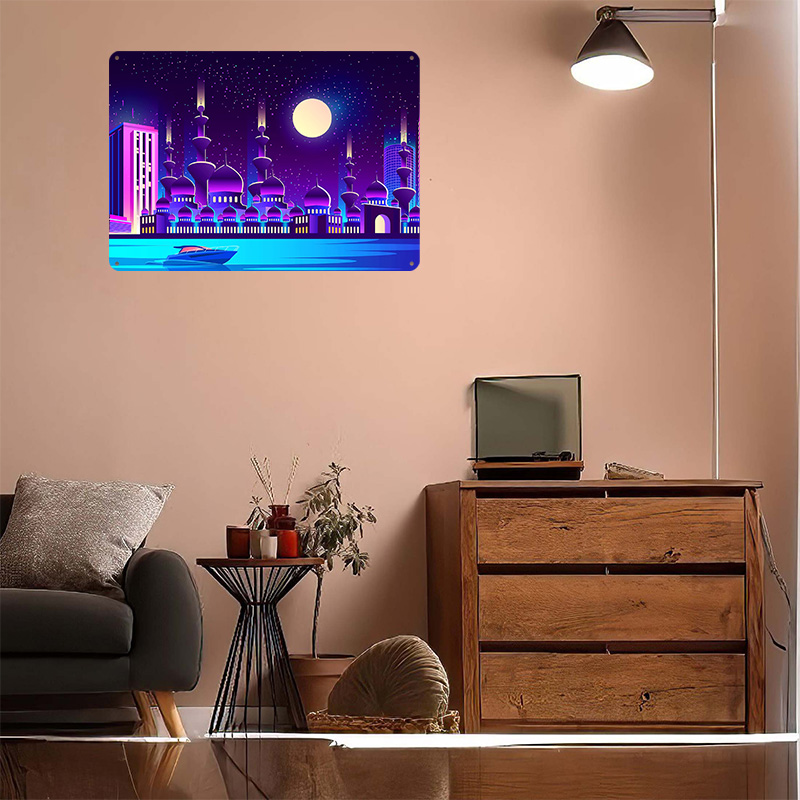 Synthwave Neon City Dubai Meta - Home Office Dubai recensie en prijs
