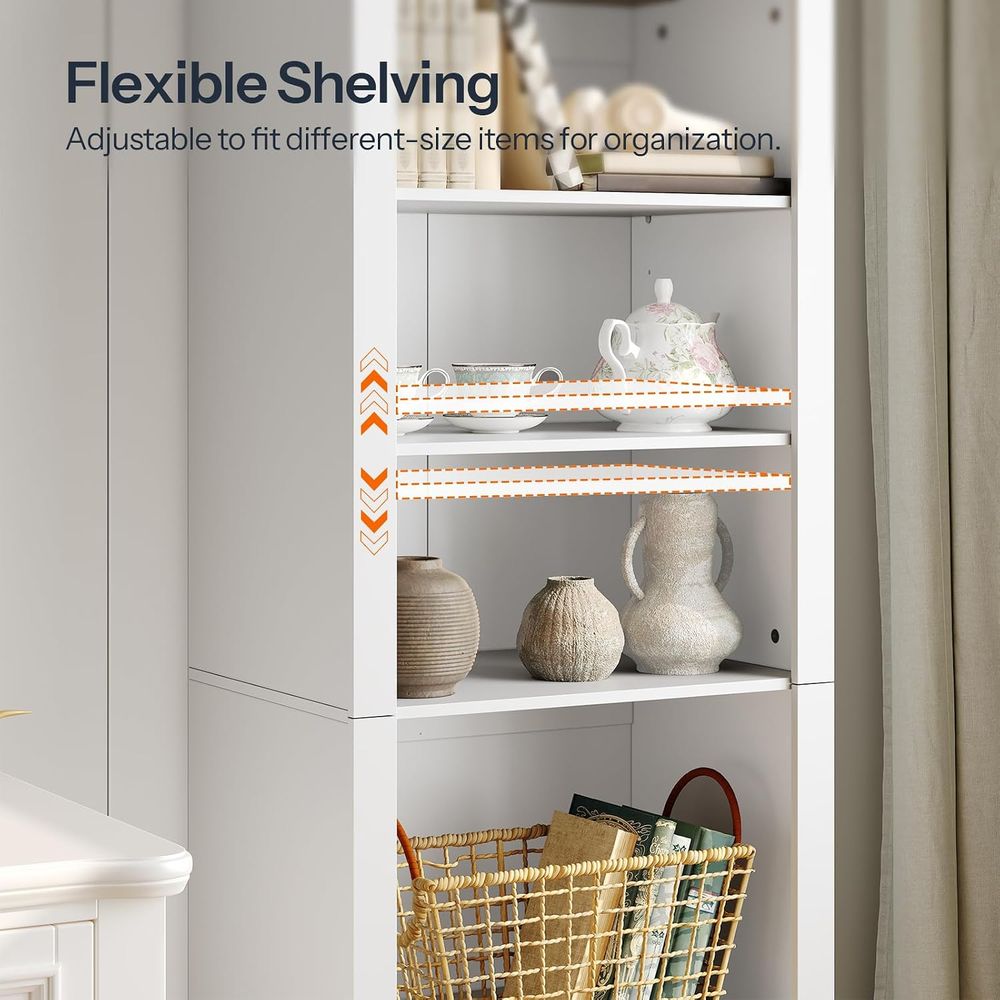 6-laags gebogen houten boekenk - Bookcase Wood Shelf recensie en prijs