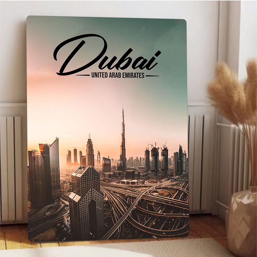 Dubai Cityscape Metal Wall Art - Home Office Dubai recensie en prijs
