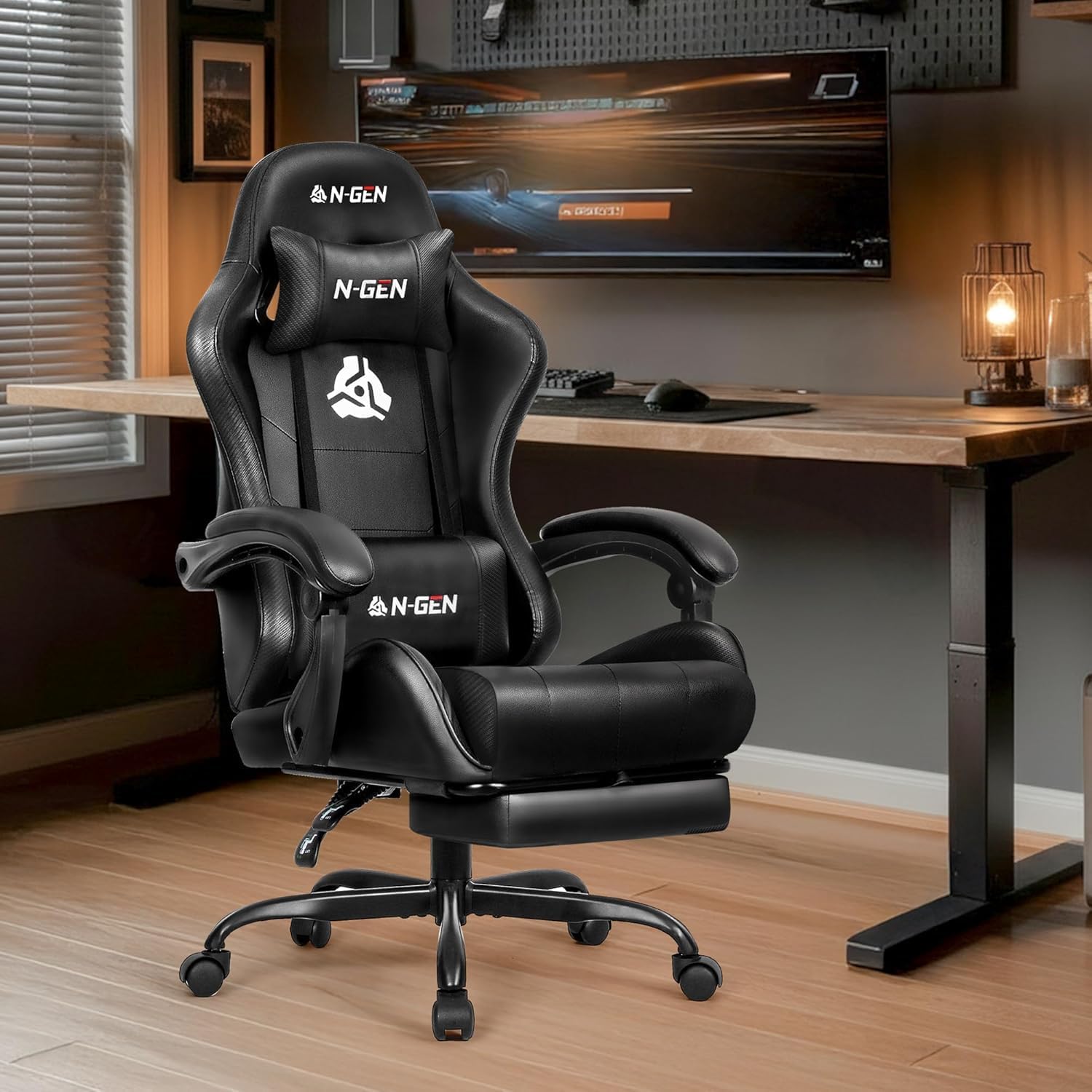 Gamingstoel met voetensteun, l - Home Office Desk recensie en prijs