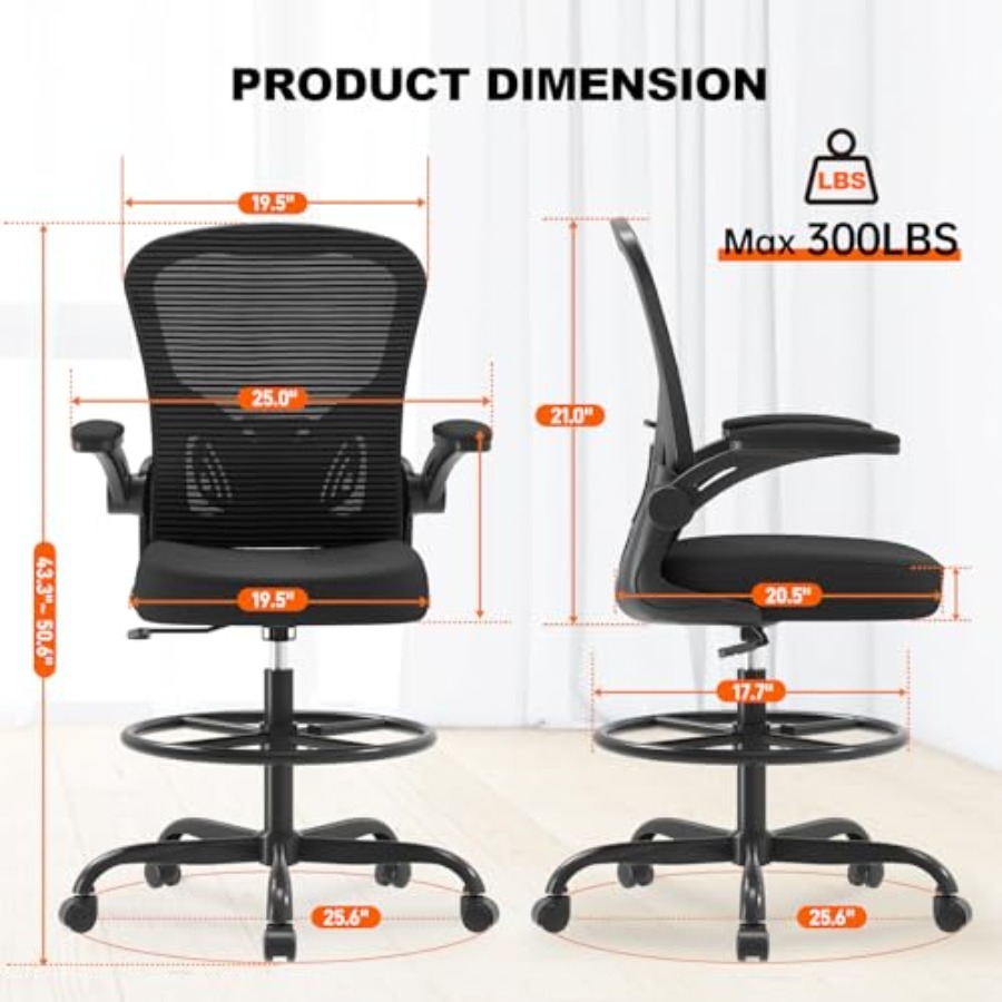 Ergonomische tekenstoel, hoge  - Ergonomic Office Chair recensie en prijs