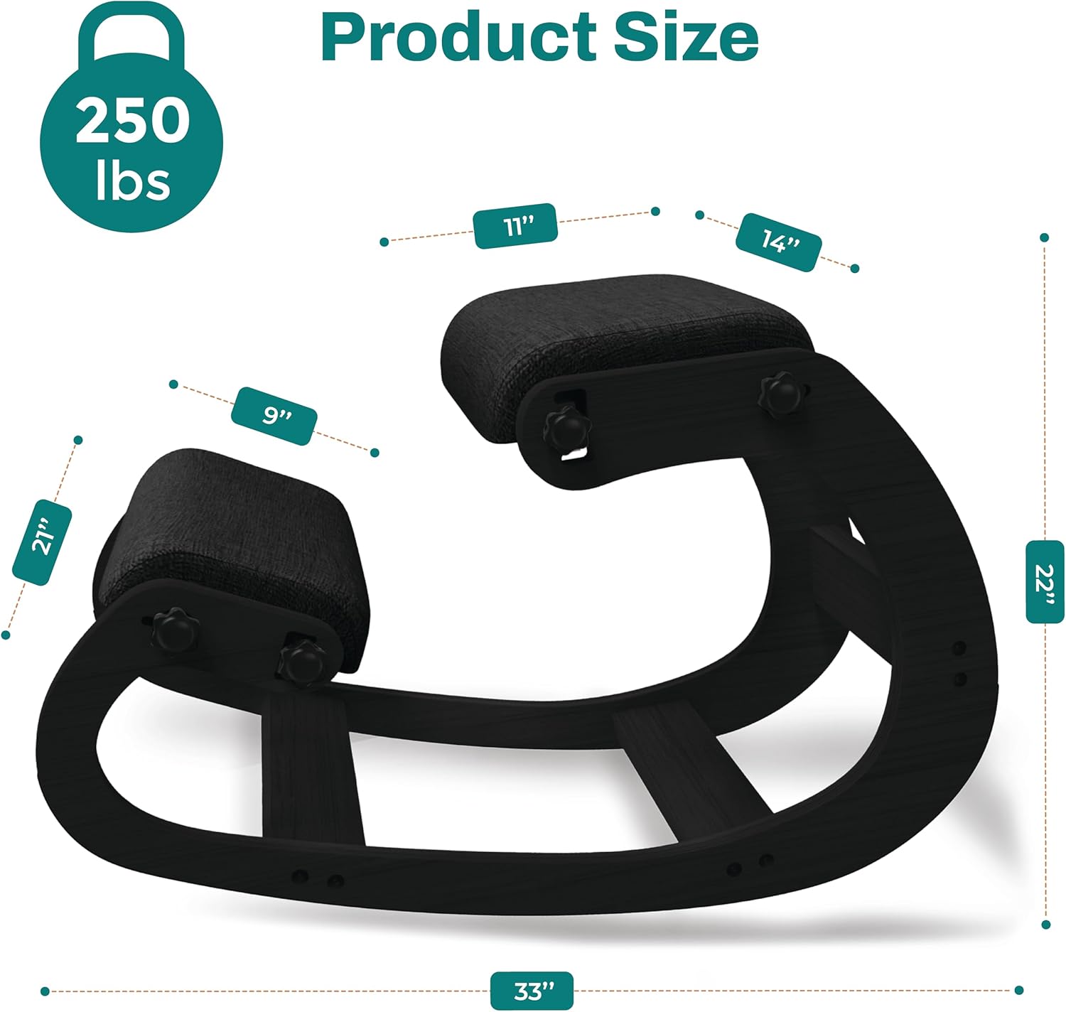 Ergonomische houten knielstoel - Ergonomic Office Chair recensie en prijs