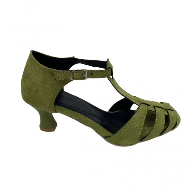 Dames Groene Suède Kitten Heel - Home Office Makeover recensie en prijs