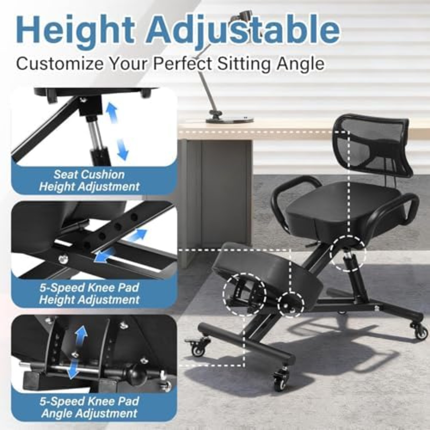 Ergonomische knielstoel met ve - Ergonomic Office Chair recensie en prijs