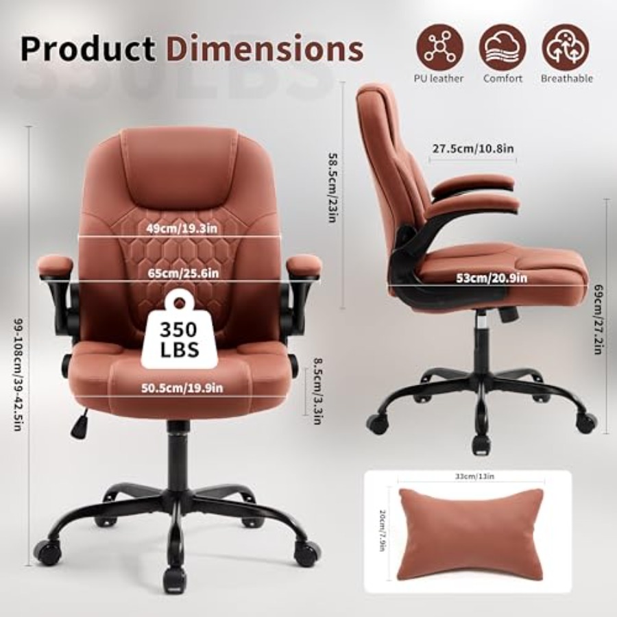 Executive bureaustoel PU, lede - Ergonomic Office Chair recensie en prijs