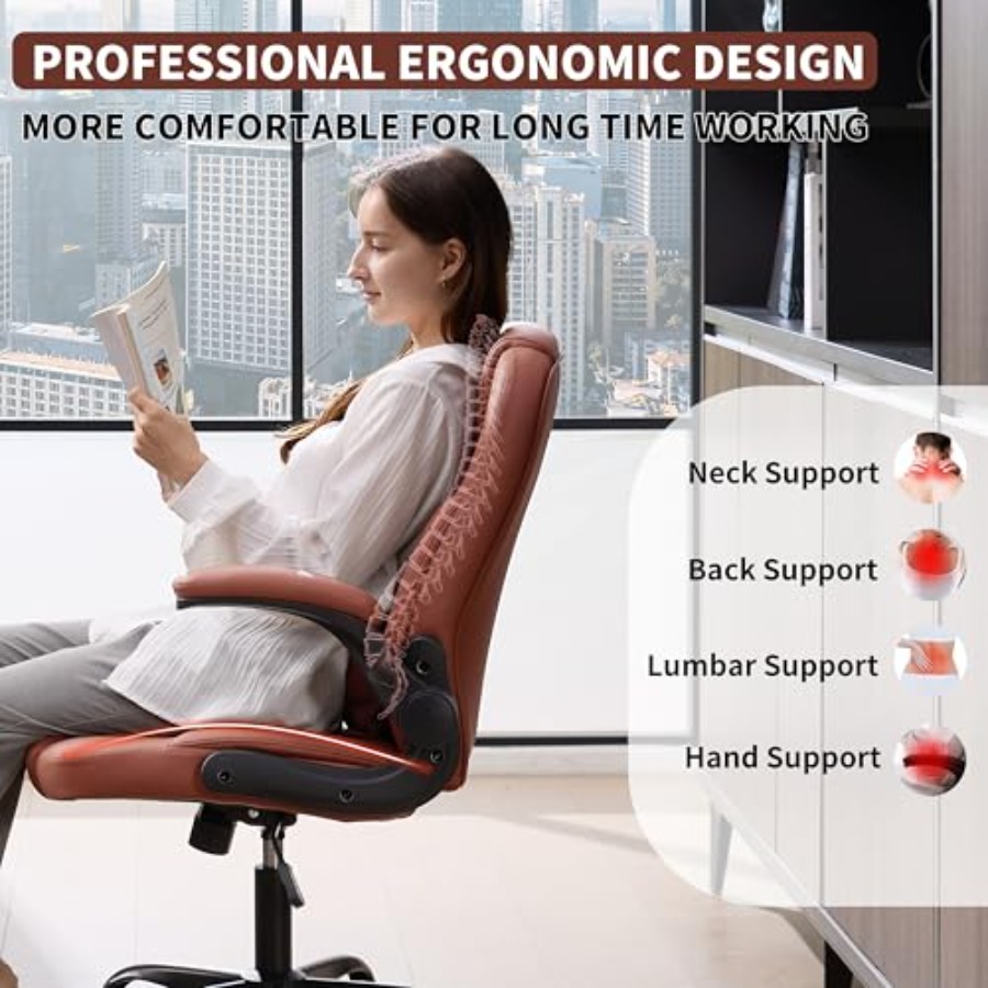Executive bureaustoel PU, lede - Ergonomic Office Chair recensie en prijs