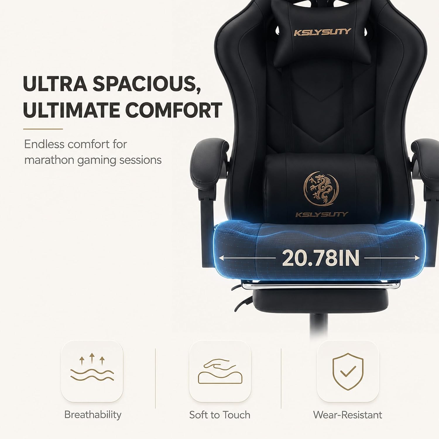 Bureaucomputer-gamingstoel voo - Ergonomic Office Chair recensie en prijs