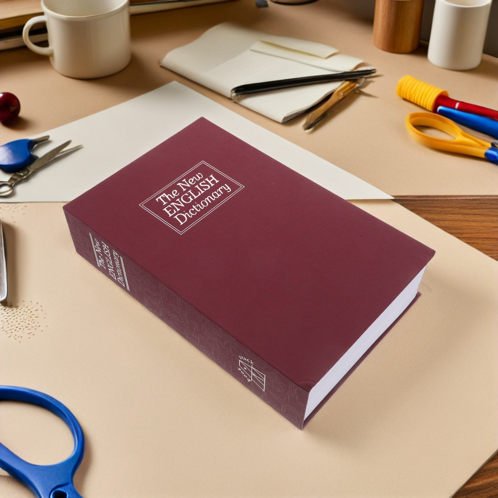 Rode imitatie boekvormige klui - Home Office For Passport recensie en prijs