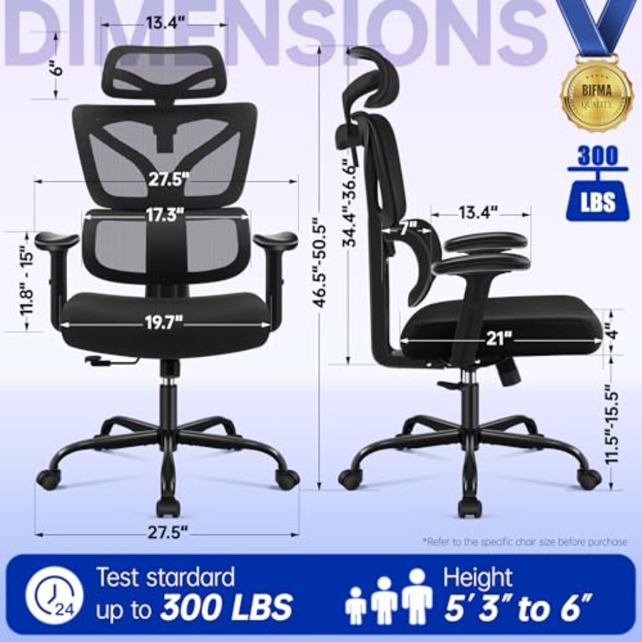 Ergonomische bureaustoel, comp - Ergonomic Office Chair recensie en prijs