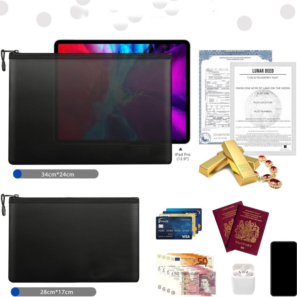 Vuurvaste documententas, water - Home Office For Passport recensie en prijs