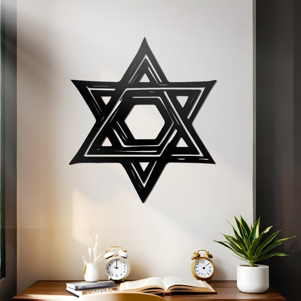 CIFBUY Davidster Metalen Wandd - Home Office For recensie en prijs