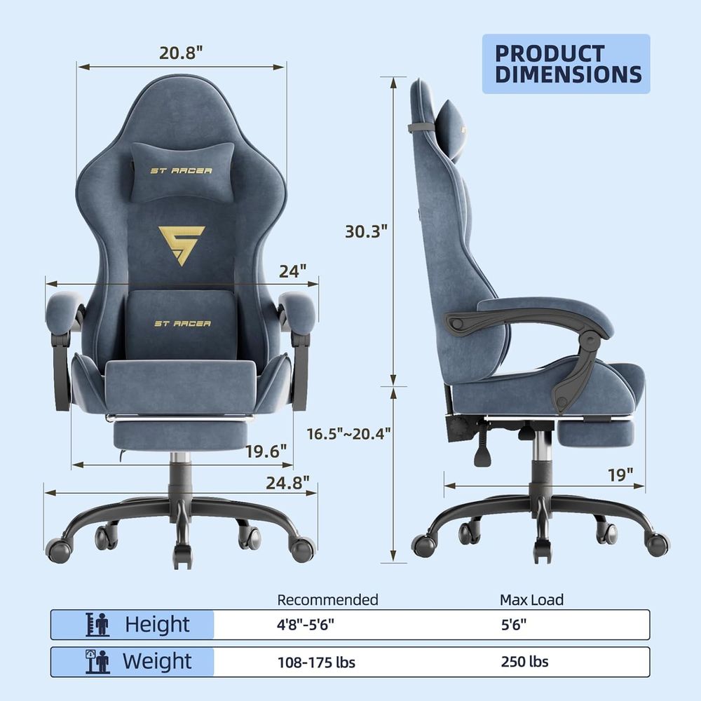 Ergonomische gamingstoel met v - Ergonomic Office Chair recensie en prijs