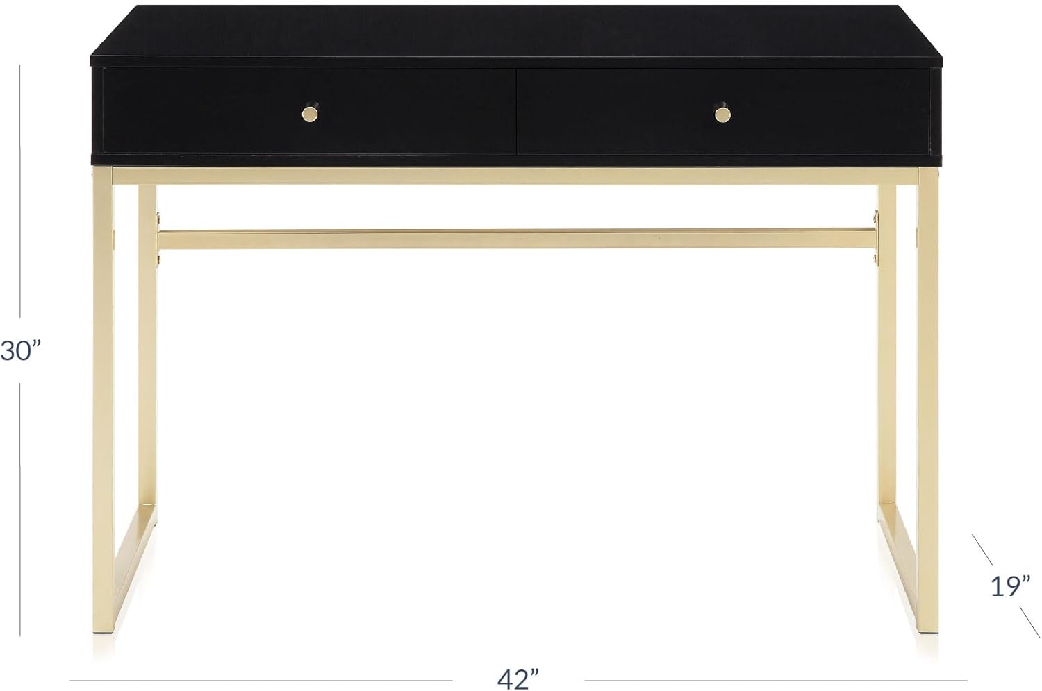 42 inch make-uptafel of bureau - Home Office Desk With Drawers recensie en prijs