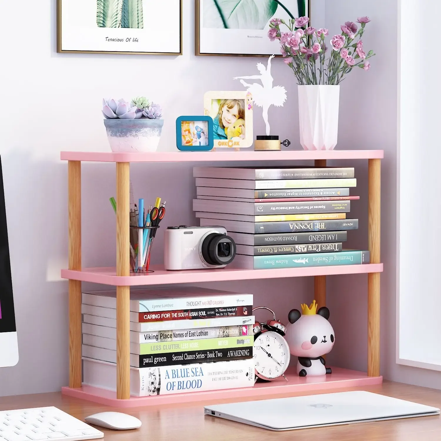 Boekenkast Houten Plank Deskto - Bookcase Wood Shelf recensie en prijs