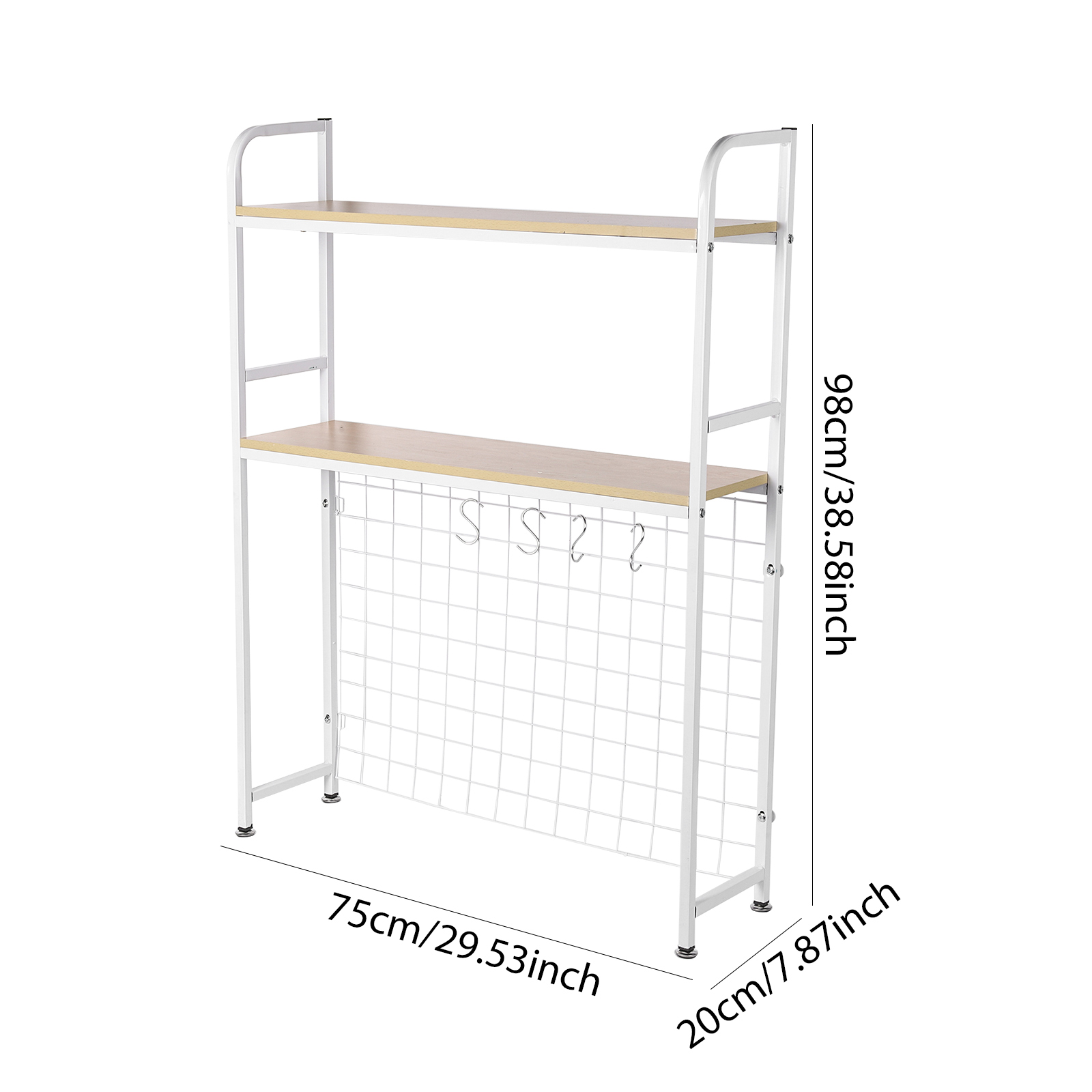 2-laags houten bureau-organize - Bookcase Wood Shelf recensie en prijs