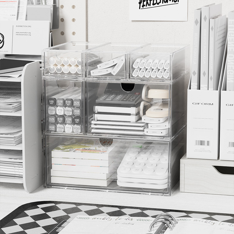 Acryl stapelbare opbergdoos, s - Home Office Desk With Drawers recensie en prijs